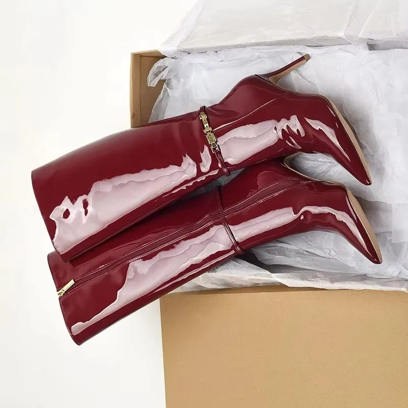 Leather Classic Strap - Stivali Lunghi da Donna in Pelle